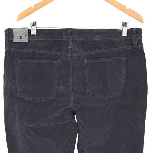 Kut from the‎ Kloth Womens Corduroy Catherine Boyfriend Jeans Pebble Size 16 NWT - Picture 4 of 11